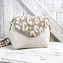 Tassenband hanenpoot motief 38 mm, beige