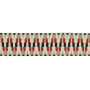 Sangle anse de sac bandoulière 3,8cm, coton & polyester, zigzag, beige