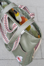 Sangle anse de sac bandoulière 3,8cm, coton & polyester, zigzag, beige