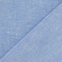 Tissu lin coton, bleu clair chiné