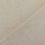 Tissu lin coton à rayures, beige