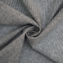 Halflinnen Small Stripe, zwart