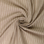 Tissu lin coton à rayures Burda, beige chiné