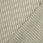 Tissu lin coton à rayures Burda, vert olive clair chiné