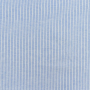 Tissu lin coton à rayures, bleu clair chiné