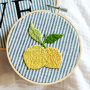 Modèle broderie à la main pdf citron Beemybear