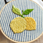 Modèle broderie à la main pdf citron Beemybear