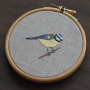 Modèle broderie à la main pdf Mésange bleue & mésange charbonnière Fabelwald