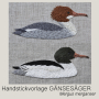 Handstickvorlage Fabelwald Gänsesäger, german