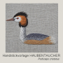 Handstickvorlage Fabelwald Haubentaucher, german