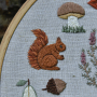 Handstickvorlage Fabelwald Herbst, german