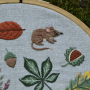 Handstickvorlage Fabelwald Herbst, german