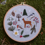Handstickvorlage Fabelwald Kombi Herbst + Winter, duits