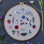Handstickvorlage Fabelwald Sommer, german