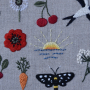 Handstickvorlage Fabelwald Sommer, german