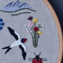 Handstickvorlage Fabelwald Sommer, german