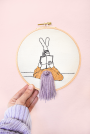 Modèle broderie à la main pdf Filles discutant GetStichDone + tuto vidéo