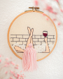 Modèle broderie à la main pdf Vin & bain GetStichDone + tuto vidéo