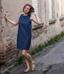 Shirt Jeans stof blauw