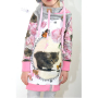 Hoodieband 15 mm, rosa