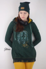 Cordon tressé plat coton 1,7 cm/ lacet sweat capuche, gris foncé