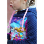 Cordon tressé plat coton 1,7 cm/ lacet sweat capuche, rose