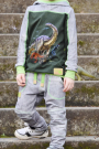 Cordon tressé plat coton 1,7 cm/ lacet sweat capuche, vert citron