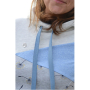 Hoodieband Jeanslook, hellblau