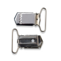 Clips pour bretelles à coudre 18 mm argent