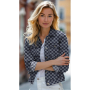 Jacquard Jeans Checks, dunkelblau