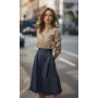 Jacquard Jeans Destroyed Dots, dunkelblau