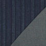 Tissu jacquard look jean denim Frayed Stripes,bleu foncé