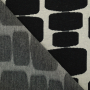 Tissu jersey jacquard bio Albstoffe Hamburger Liebe Glory On Air, noir
