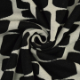 Tissu jersey jacquard bio Albstoffe Hamburger Liebe Glory On Air, noir