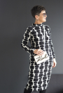 Tissu jersey jacquard bio Albstoffe Hamburger Liebe Glory On Air, noir