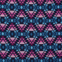 Tissu jersey jacquard bio Albstoffe Hamburger Liebe Western Fairy Tales Plaid, bleu foncé