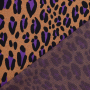 Jacquard Jersey Albstoffe Hamburger Liebe Magical Shimmer Safari, oranje