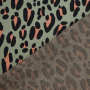 Jacquard Jersey Albstoffe Hamburger Liebe Magical Shimmer Safari, vaalgroen