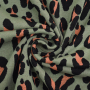 Jacquard Jersey Albstoffe Hamburger Liebe Magical Shimmer Safari, vaalgroen