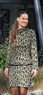 Jacquard Jersey Albstoffe Hamburger Liebe Magical Shimmer Safari, vaalgroen