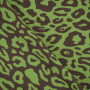 Tissu jersey jacquard bio doubleface Albstoffe Hamburger Liebe Western Fairy Tales Safari, vert
