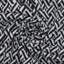 Jacquard jersey Katia, lichtgrijs - zwart