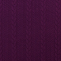 Tissu jersey jacquard torsadé tressé, aubergine