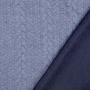 Jacquard jersey Cable Knit, jeansblauw