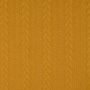 Tissu jersey jacquard torsadé tressé, jaune maïs