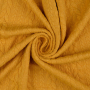 Tissu jersey jacquard torsadé tressé, jaune maïs