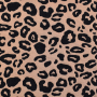 Tissu matelassé jacquard bio Albstoffe Hamburger Liebe Leo Stepper, marron clair