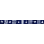 Jacquardband sea life, donkerblauw