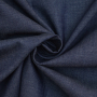 Tissu jean léger chambray, 100 % coton, bleu foncé