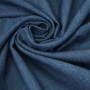 Tissu jean denim léger uni, bleu
